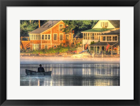 Framed Early Morning on the Lake Print
