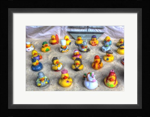 Framed Rubber Duckies Print