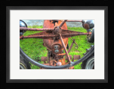 Framed Tractor Seat 3 Print