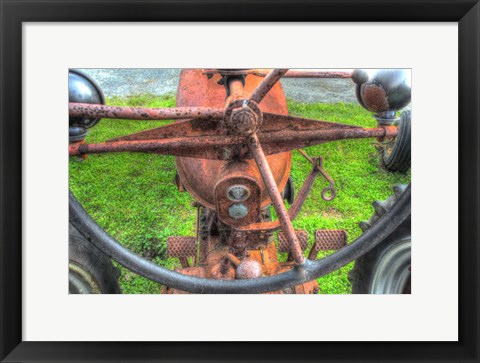 Framed Tractor Seat 3 Print