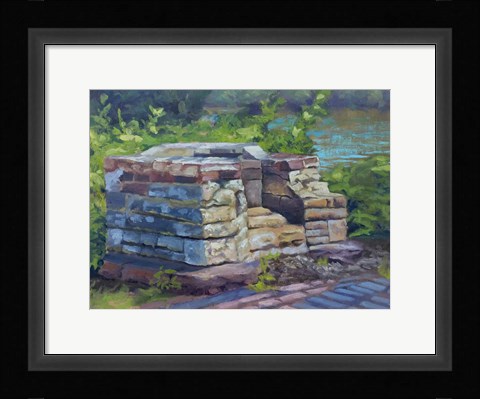 Framed Stone Chair Print