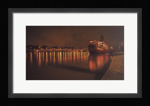 Framed Paris Lost Boat Print