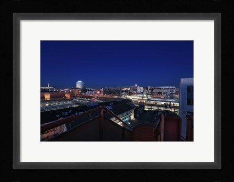 Framed Arjo Blue 2 Print