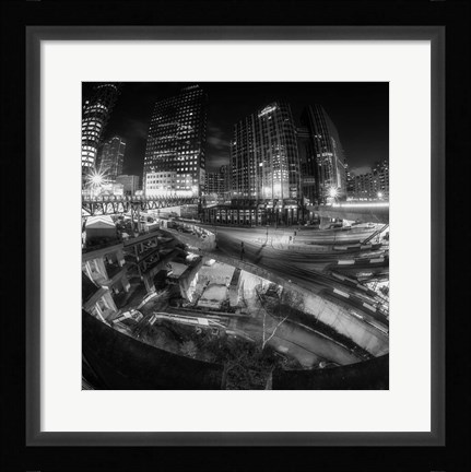 Framed Defense BW Print