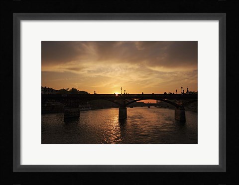 Framed Sunset Yacht Print
