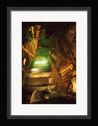 Framed Eiffel Stairs Print