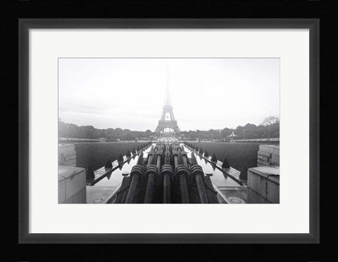 Framed Fire Eiffel 2 Print