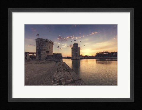 Framed Port de la Rochelle Print