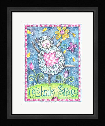 Framed Celebrate Spring Print