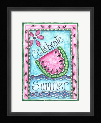 Framed Celebrate Summer Print