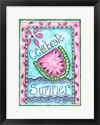 Framed Celebrate Summer Print