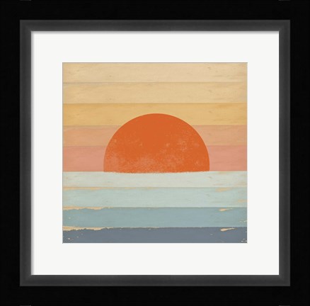 Framed Sunrise Over the Sea Print