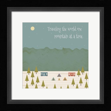 Framed Traveling the World Print