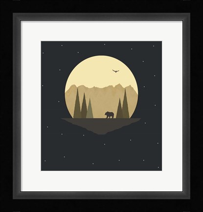 Framed Bear Print