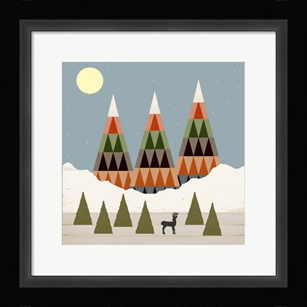 Framed Young Buck Print