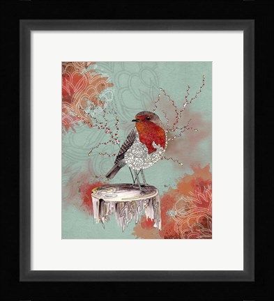 Framed Friendly Robin Print