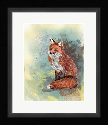 Framed Paisley Fox Print