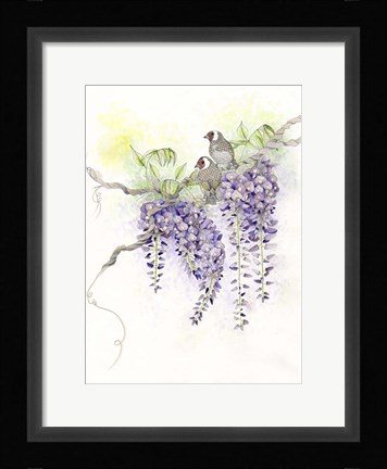 Framed Wisteria Print