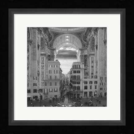 Framed Hole in the Wall Print