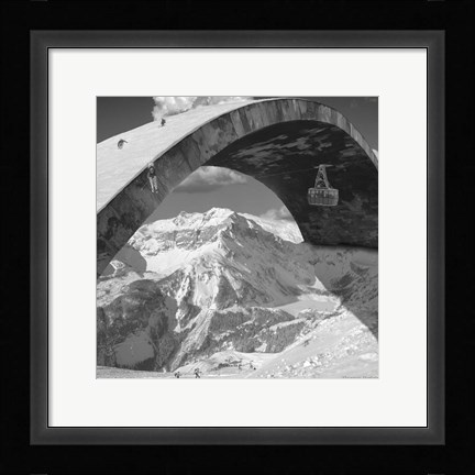 Framed Over the Hill Print