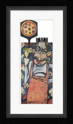 Framed Pizza Chef 2 Print