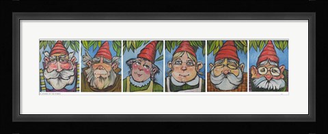 Framed Six Gnomes 1 Print