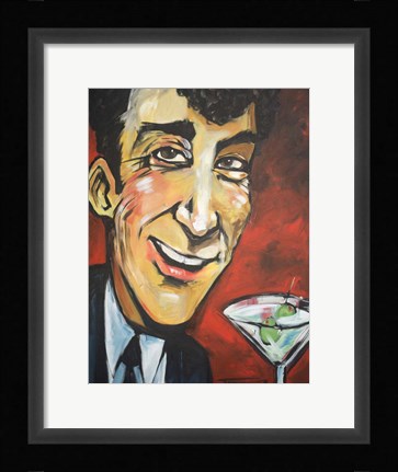 Framed Dean Martin Print