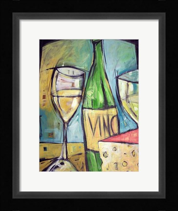 Framed Vin Et Fromage Print