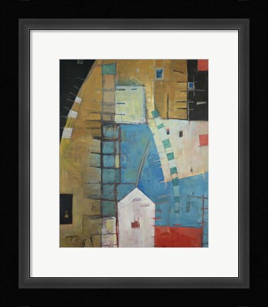 Framed House By The Tracks Print