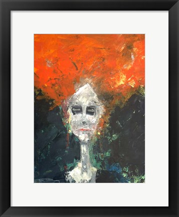 Framed Aging Actress Print