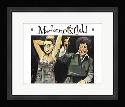 Framed Madonna And Child Print