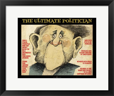 Framed Ultimate Politician Print