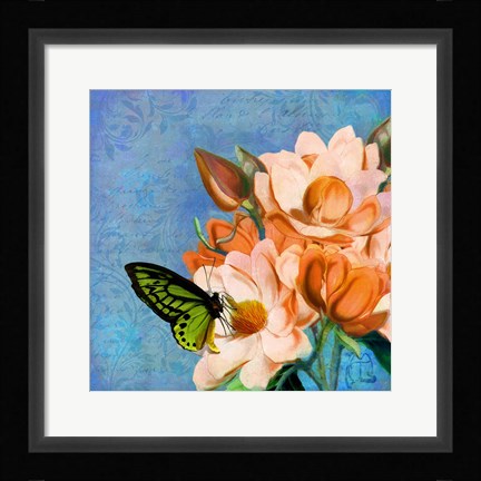 Framed Periwinkle Print