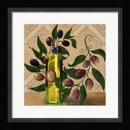 Framed l'Olio d'Oliva Print