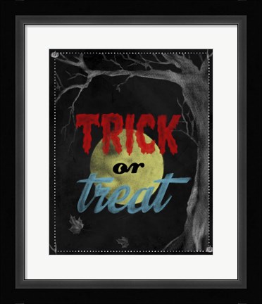 Framed Trick Or Treat Print