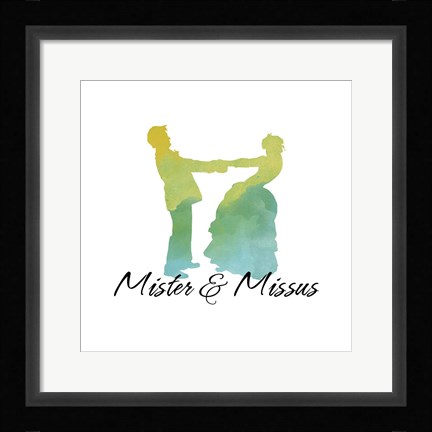 Framed Mister &amp; Missus Print