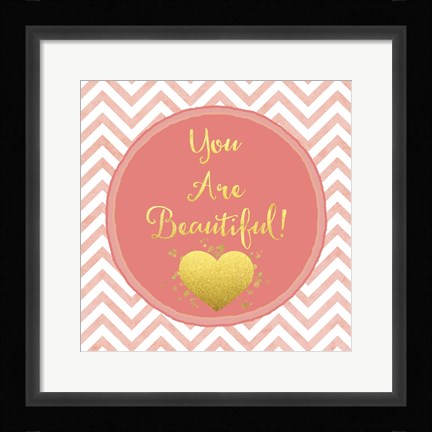 Framed You Are Beautiful Print