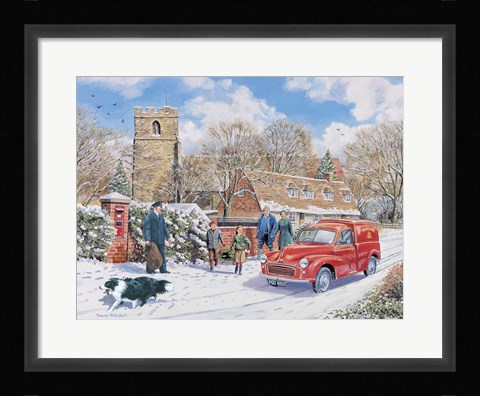 Framed Christmas Post Print