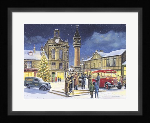 Framed Bells Of Christmas Print