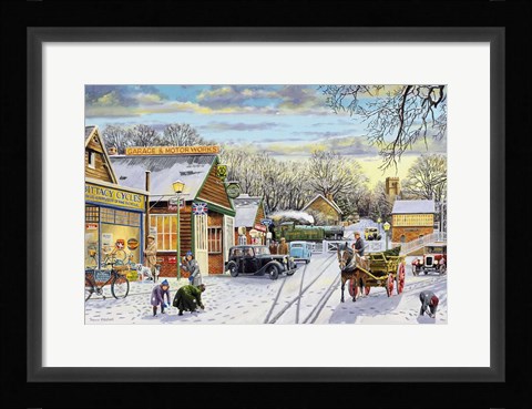Framed Winter Service Print