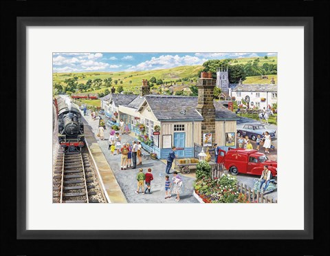 Framed Village Station Print