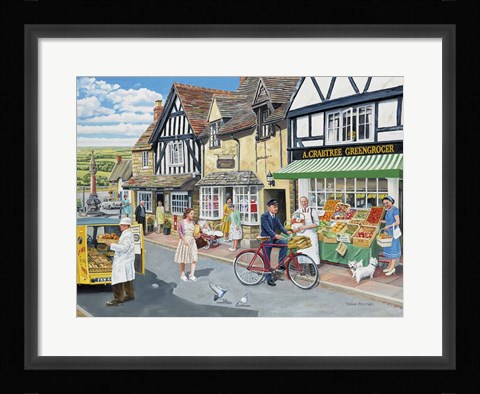 Framed Letters For The Greengrocer Print