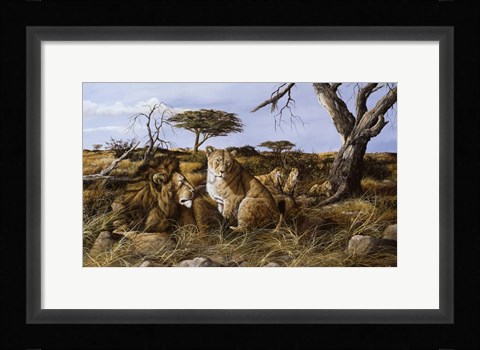 Framed Lazy in the Grass Print