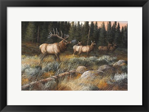 Framed Autumn And On The Move Print