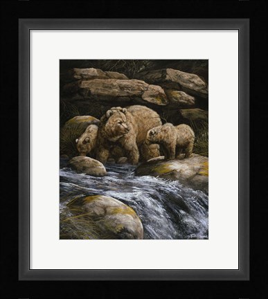 Framed Fishing Lessons Print