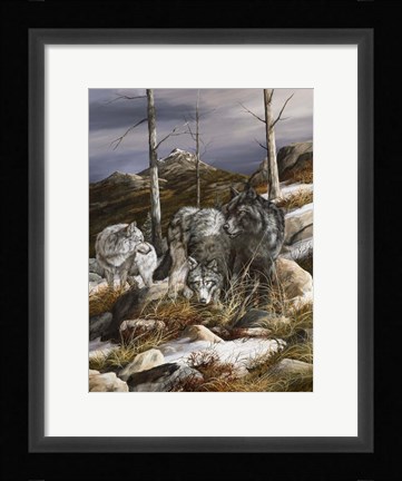 Framed Watchful Scouts Print