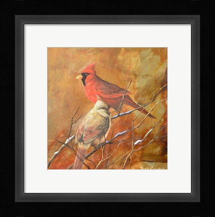 Framed Cardinals Print