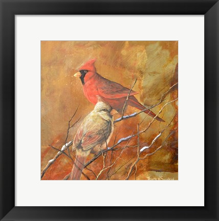 Framed Cardinals Print