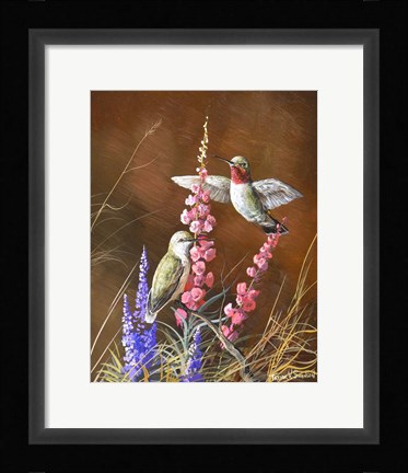 Framed Spring Visitors Print
