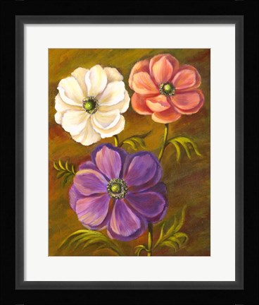 Framed Anemones Print